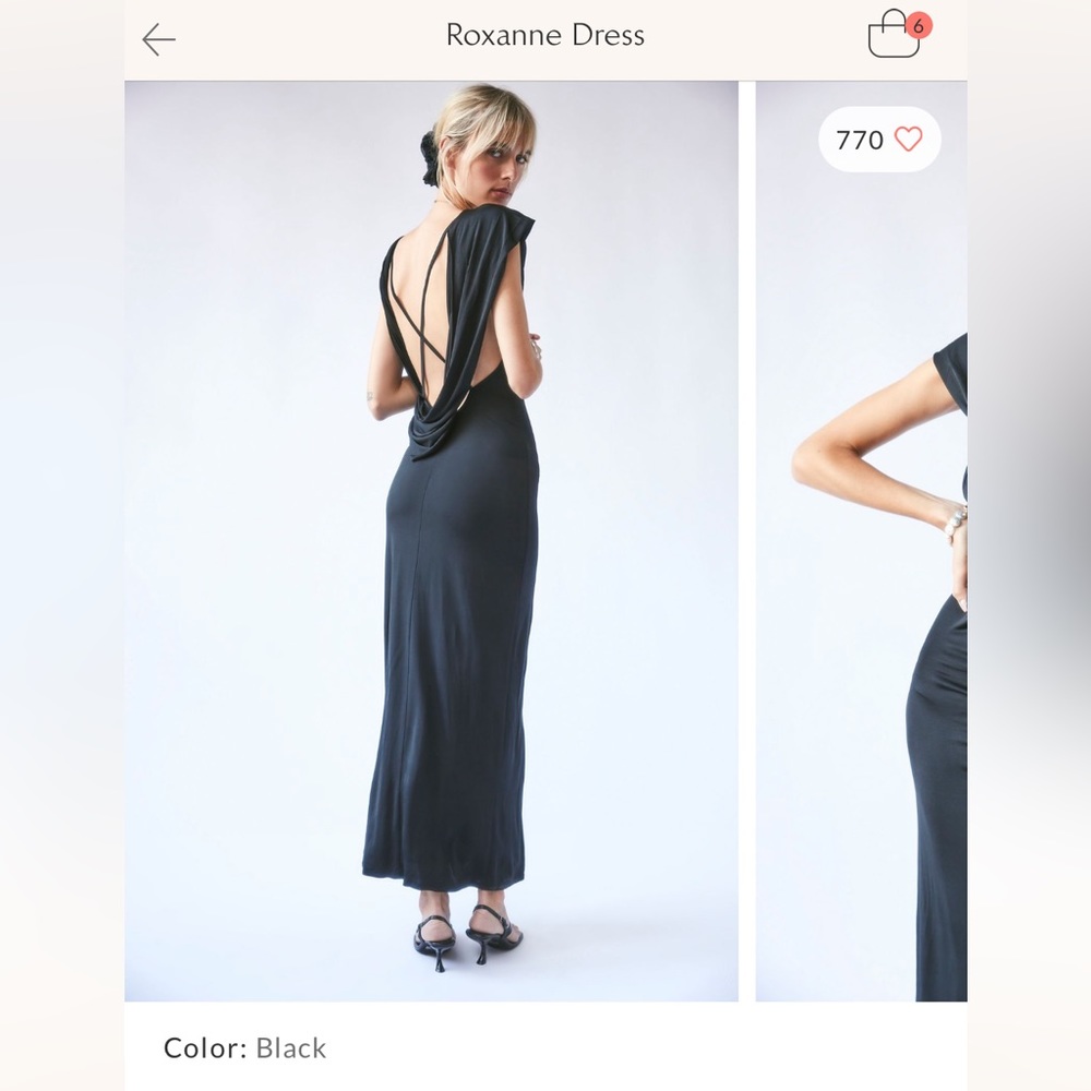 Free People Roxanne Dress in Black
